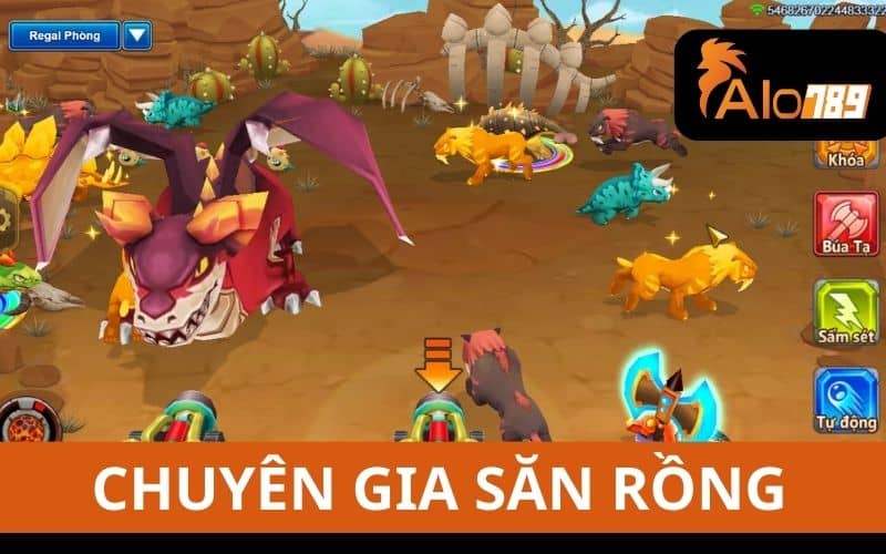 Chuyên gia săn rồng là tựa game bắn cá có chủ đề khủng long