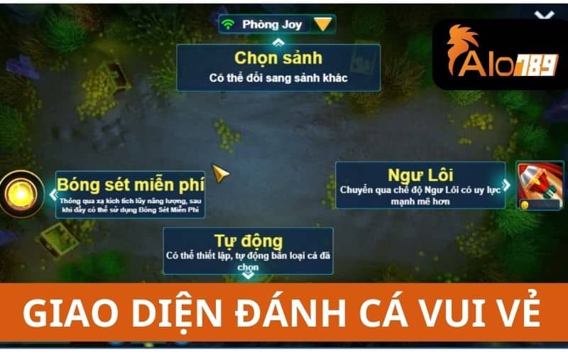 Giao diện chơi đánh cá vui vẻ