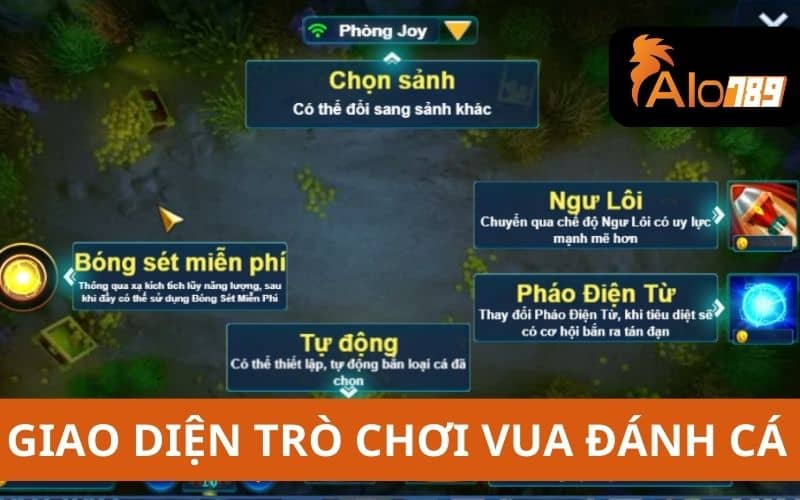 Giao diện trò chơi vua đánh cá